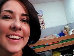 Hot college bitches pumped by big strong dicks