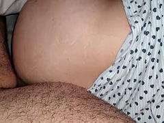 Stepmom pushed hard into stepsons cock and fucked