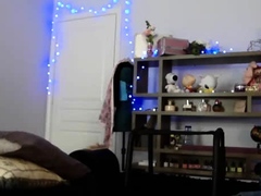 Lusty camgirl taking her favorite toy on wild trip to climax
