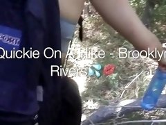 Outdoor Hike w Latina GF blowjob & fucking - Brooklyn Rivers