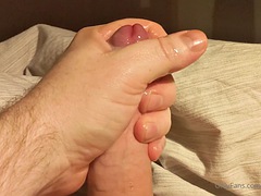 Stroking and cumming over and over again