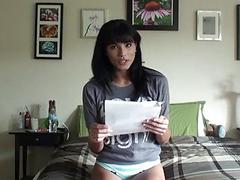 College girl welcomes her very first biggest dick