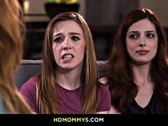 Lauren Phillips, Scarlett Mae, and Madi Collins Run Off for a Steamy Lesbian Teen Threesome