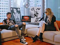 Tattooed Blonde Dirty-Talks Small Tits