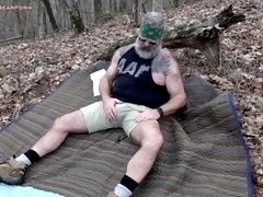 Daddy Bear Will Angell breeds Scott Ryder out in the woods