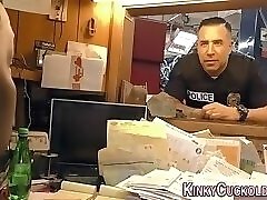 Busty milf cuckolds cop
