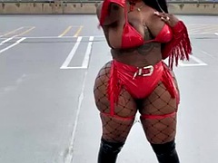 Onlyfans Ebony Big Ass Big Tits BBW Twerk Shaking Fishnet