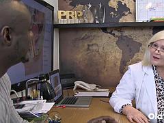 Lacey Starrs Office Casting Sparks BBC Bedroom Pounding